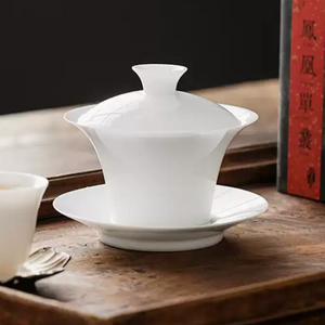 Jingdezhen Gaiwan for One (Porcelain, ideal for oolong)